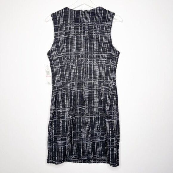 SHARAGANO Knit Printed Sheath Dress  - Picture 6 of 7